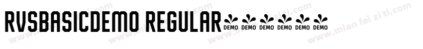 RVSBasicDemo Regular字体转换